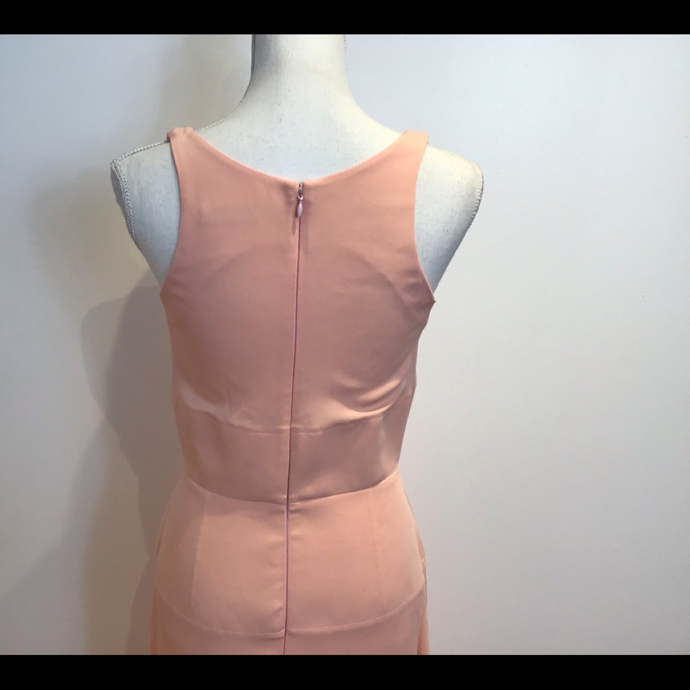 BALENCIAGA PARIS NWT A LINE DRESS NUDE PEACH SZ 6 - Picture 5 of 9